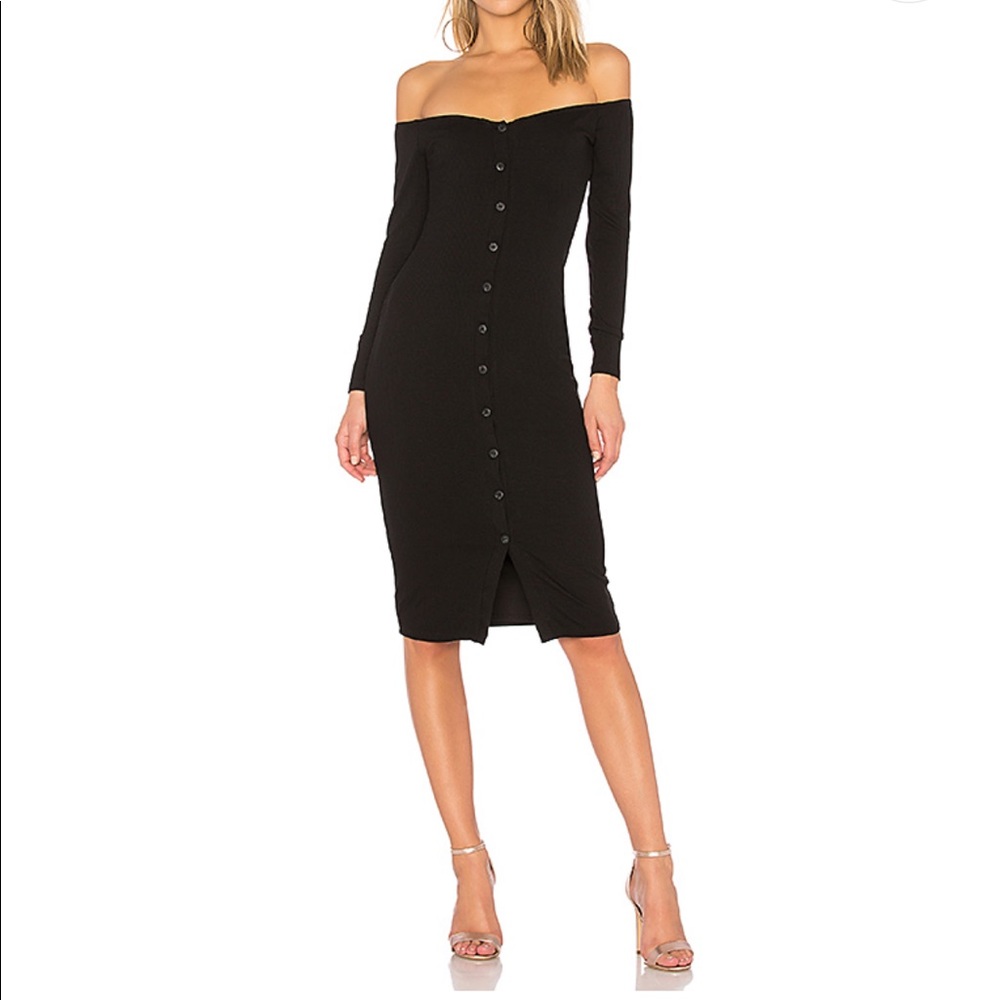 REVOLVE x PRIVACY PLEASE NWT Albany Midi in Black